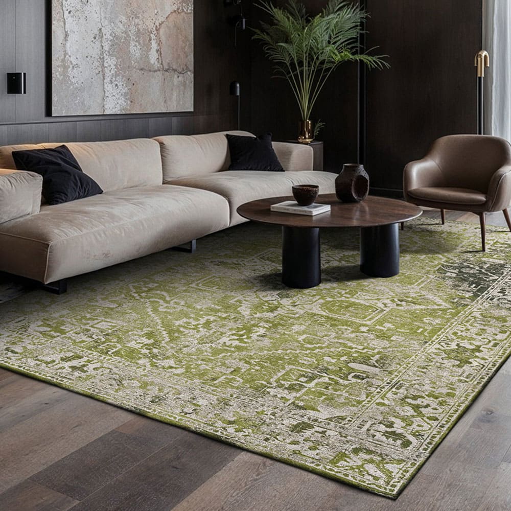 TABRIZ - Teppich waschbar In-/Outdoor Grün 170x240 - Maisons Du