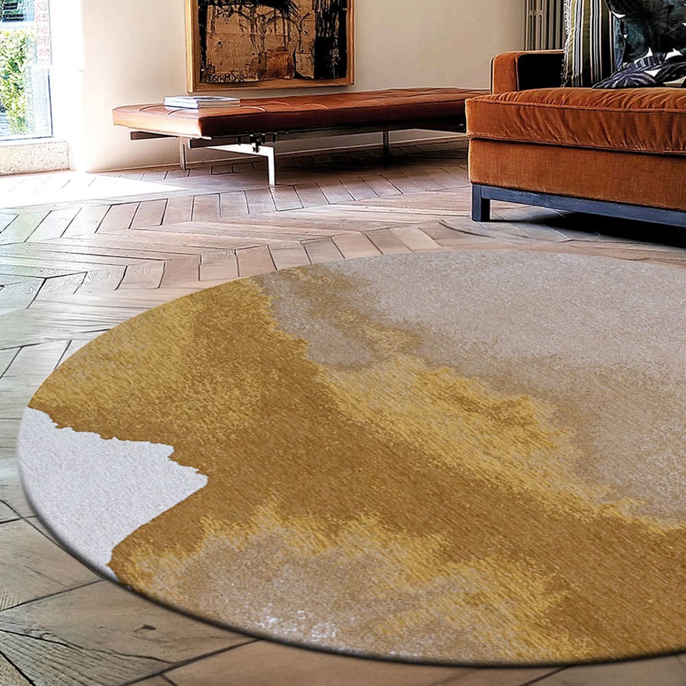 LAGOON - Teppich waschbar In-/Outdoor Gelb 240x240 - Maisons Du
