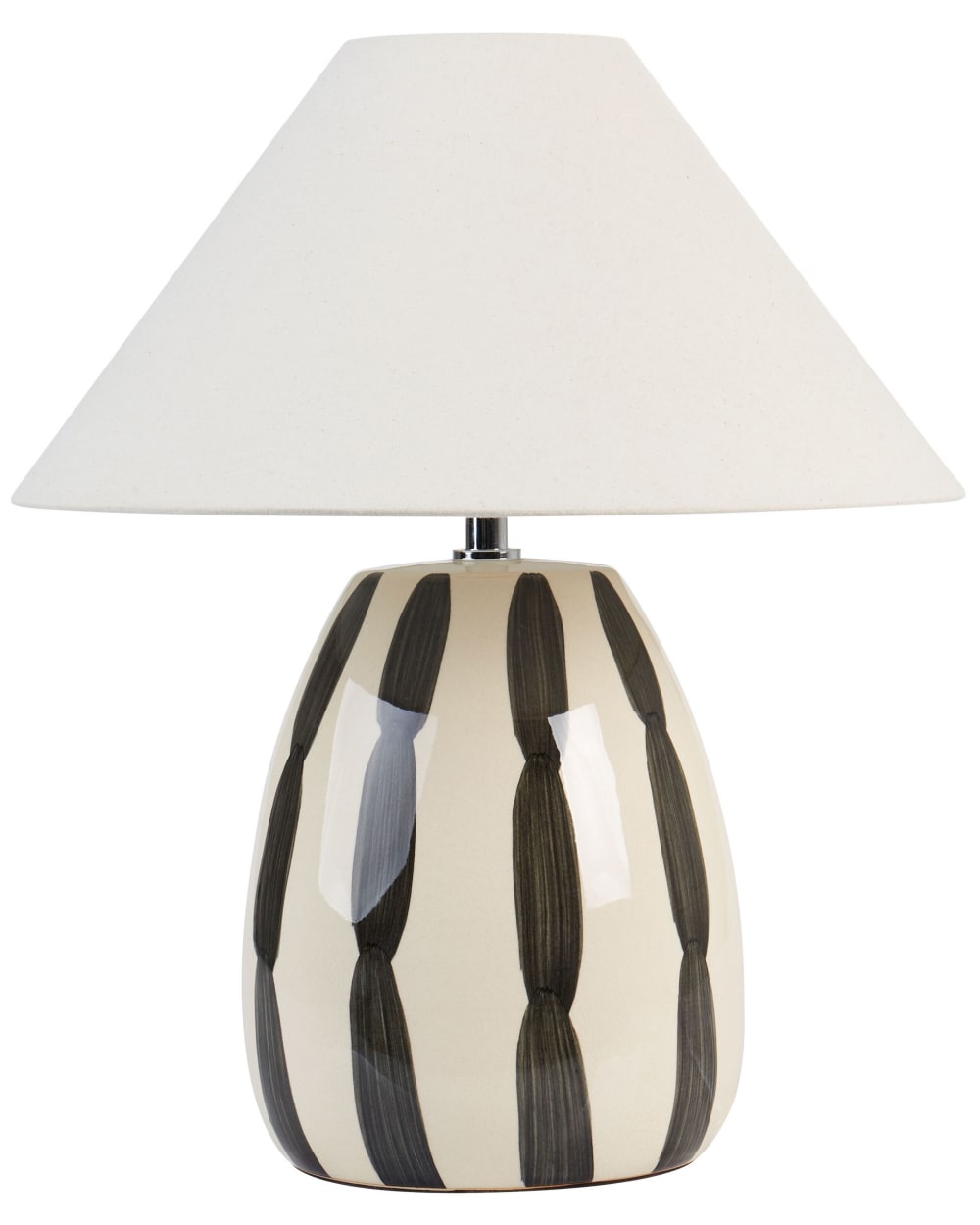 Tischleuchte Aus Keramik 43Cm, Beige