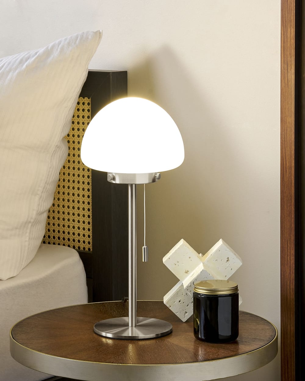 Lampe à poser métal argenté — vue 3