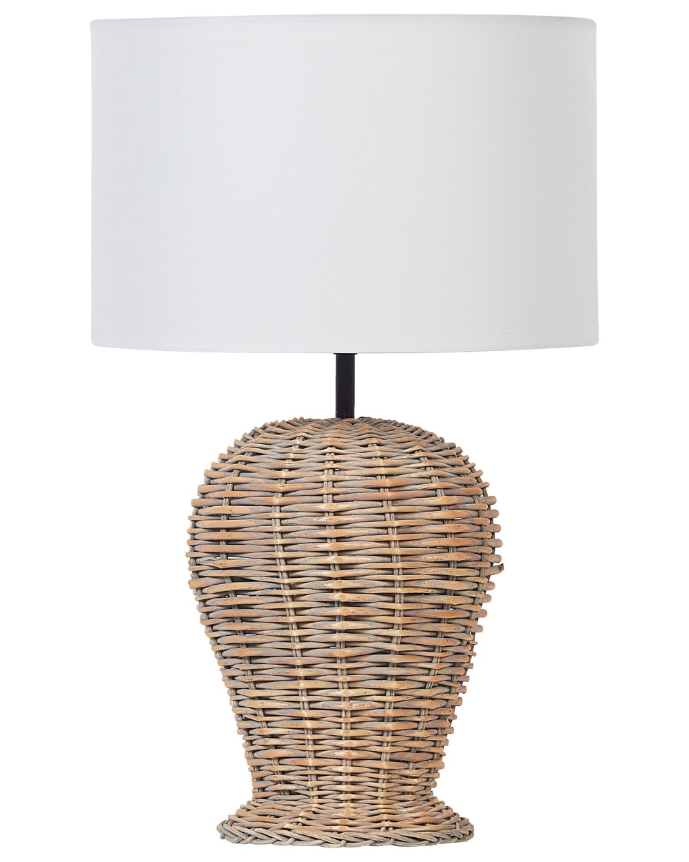Tischleuchte Aus Rattan 49Cm, Naturfarben