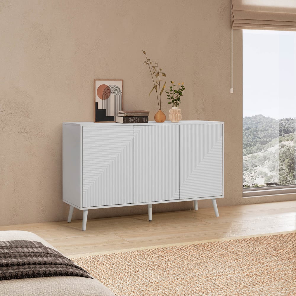 Sideboard 3 türen Weiß - Maisons Du Monde