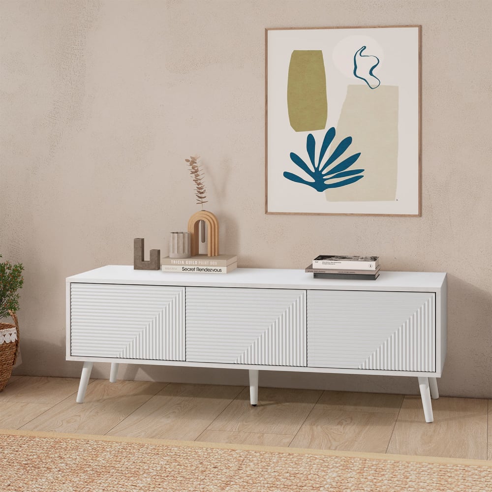 TV-Schrank 3 türen Weiß - Maisons Du Monde