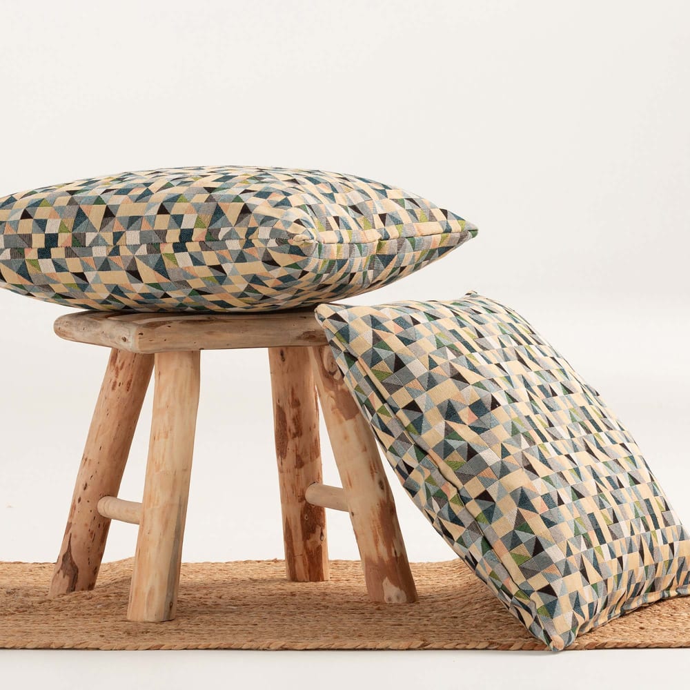 Lot de 2 housses de coussin coton 45x45 cm — vue 3