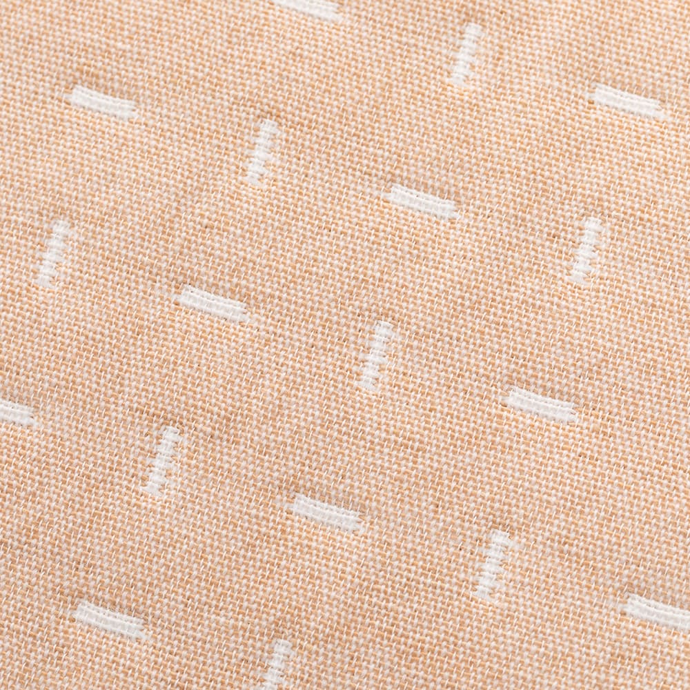 Lot de 2 housses de coussin coton beige 45x45 cm — vue 4