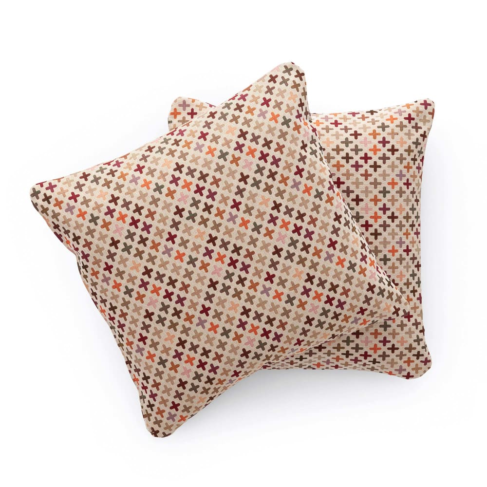 Gamusi 2er-Set Kissenbezügen aus Baumwolle, 45x45 cm style landhaus Mehrfarbig Öko-Tex Zertifikat Baumwolle