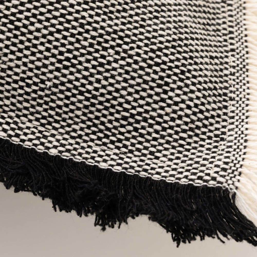 Lot de 2 housses de coussin avec franges noir 50x50 cm — vue 4