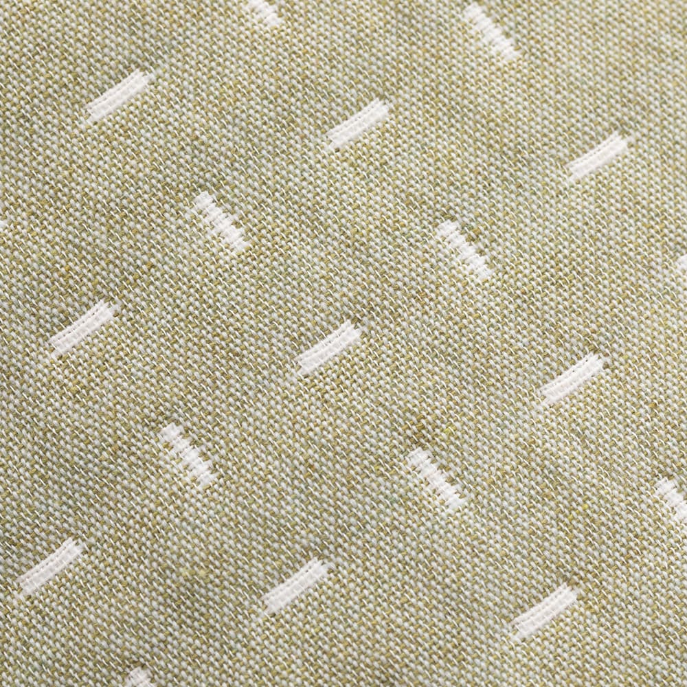 Lot de 2 housses de coussin coton vert 45x45 cm — vue 4