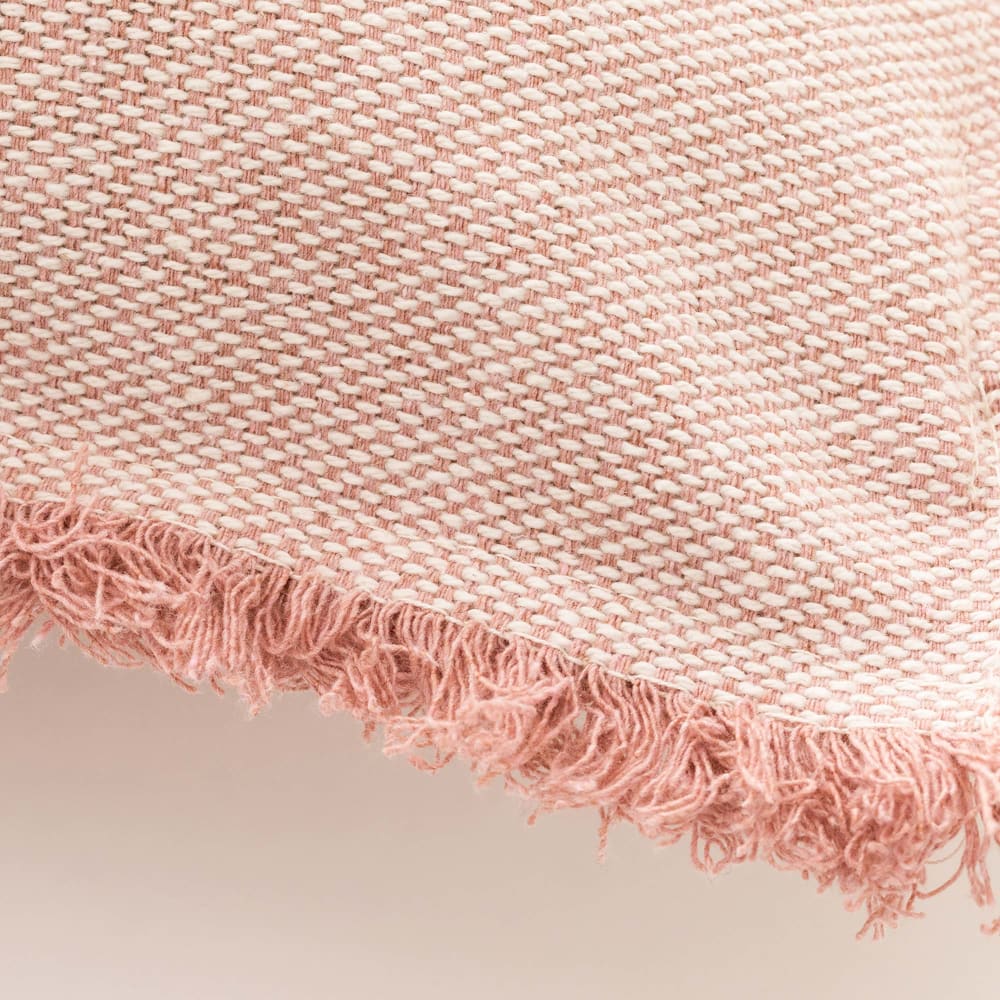 Lot de 2 housses de coussin avec franges mauve 50x50 cm — vue 4