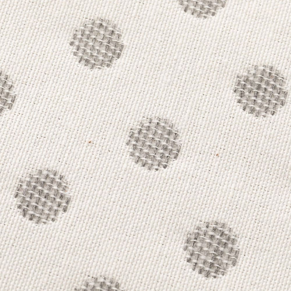 Lot de 2 housses de coussin coton gris 45x45 cm — vue 4