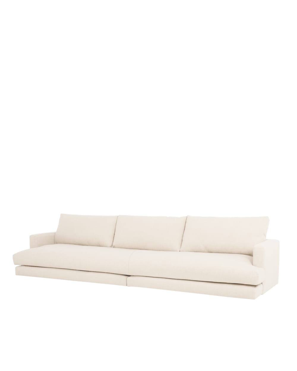 Canapé lit droit 325x105cm blanc cassé