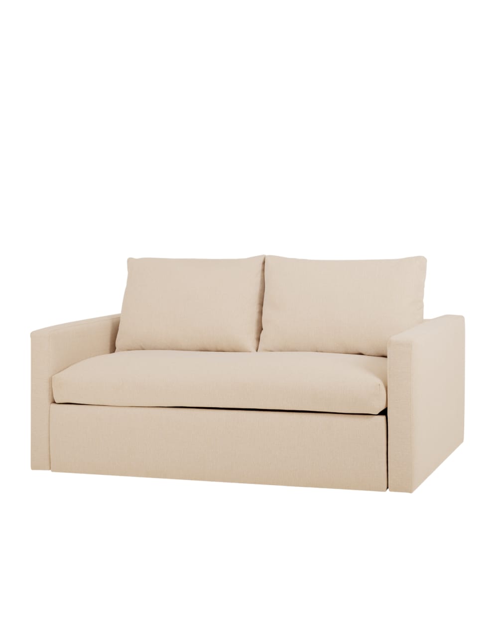 Canapé lit beige 185x95cm