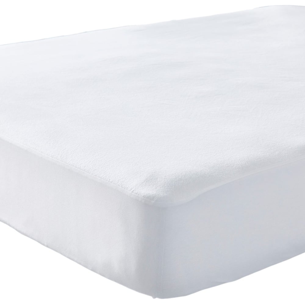 Protège matelas imperméable et anti acariens 140x190cm blanc — vue 4