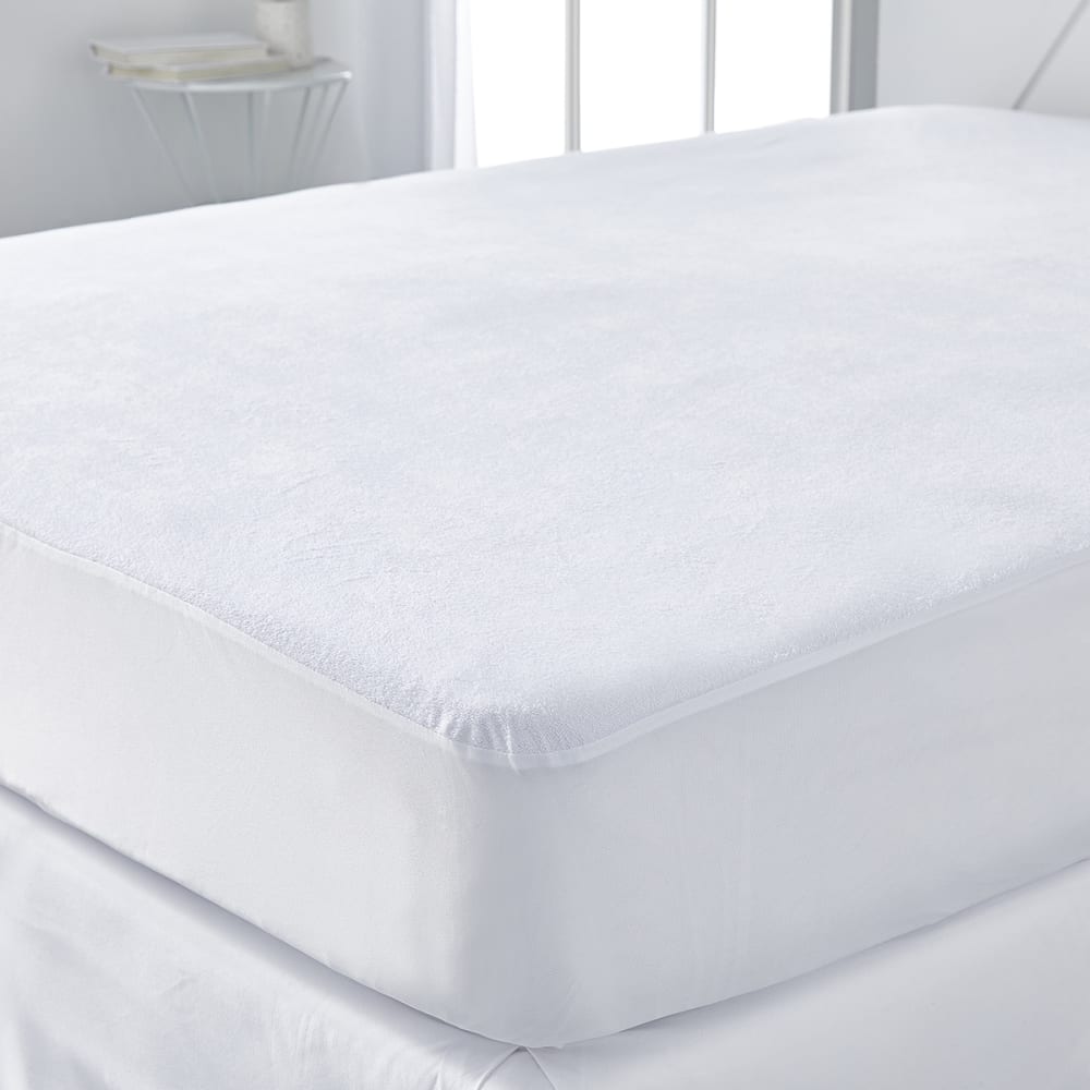 Protège matelas imperméable à bouillir 160x200cm blanc