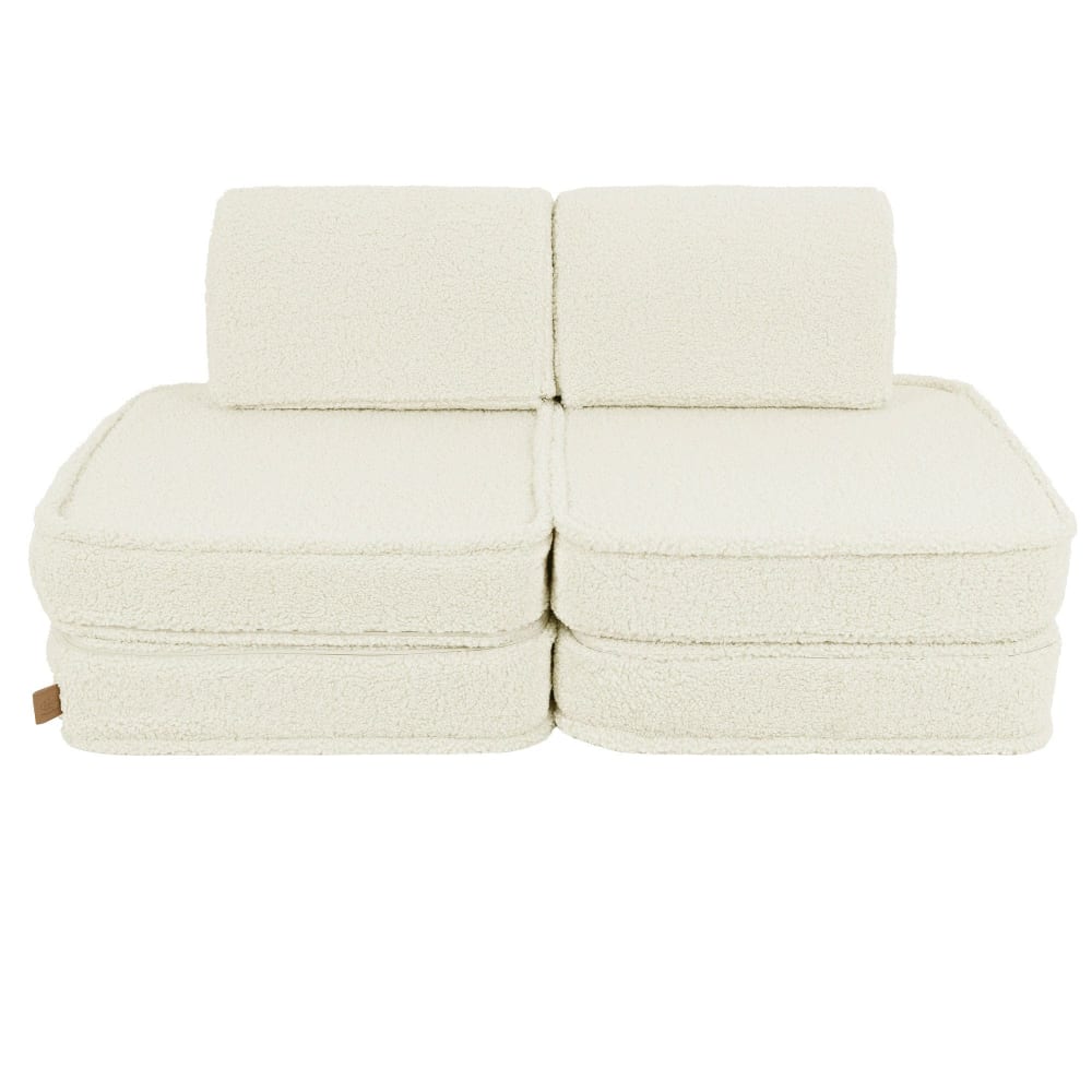 Canapé modulable enfant en peluche 4 pcs