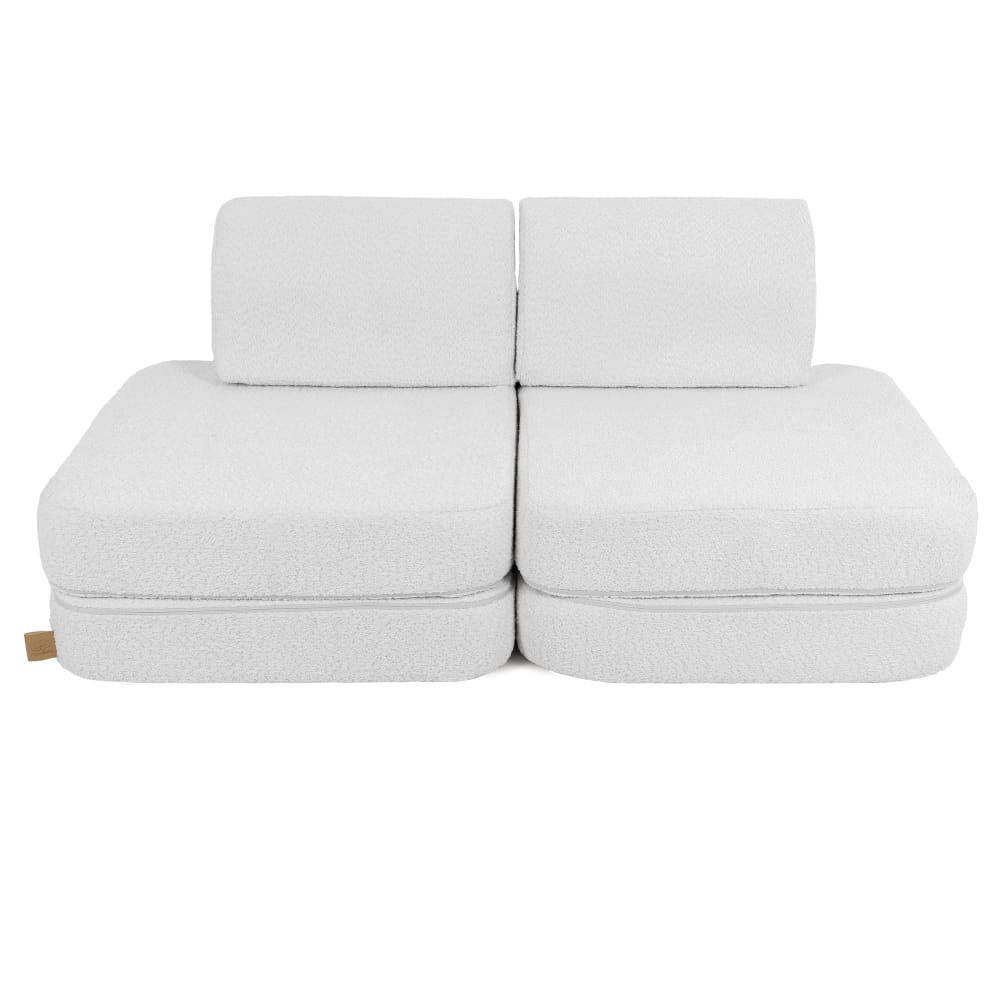 Canapé modulable enfant en bouclette 4 pcs Canapé modulable enfant en bouclette 4 pcs