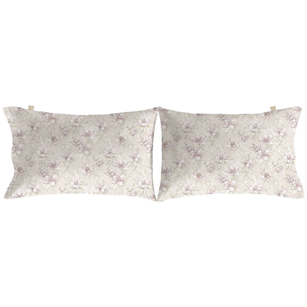 2 Taies d'oreiller en coton rose 50x75 cm