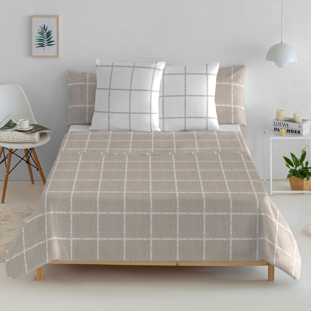 Drat plat 100% coton 160x270 cm beige