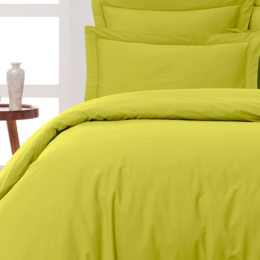 Lot de 2 taies d'oreiller en percale de coton citronelle 50x70 cm - Maisons du Monde