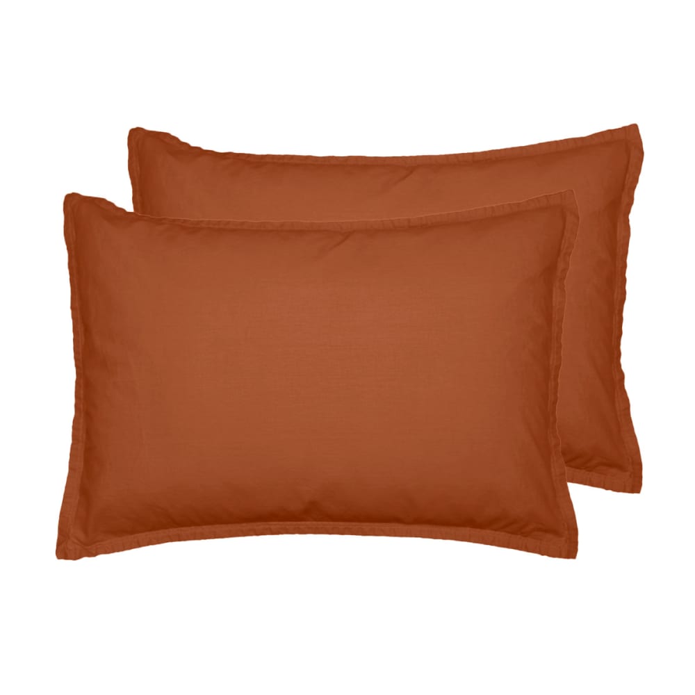 Lot de 2 taies d'oreiller en flanelle de coton Auburn 50x70 cm