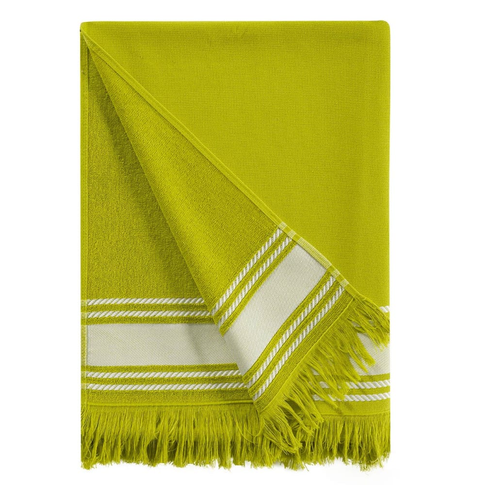 Serviette de plage citronelle 100x180 cm