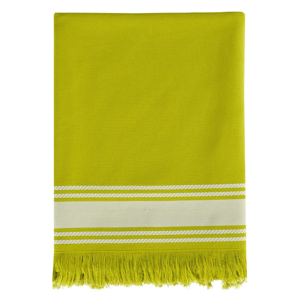 Strandtuch aus Baumwolle – Fouta-Stil Lemongelb 100x180 cm -