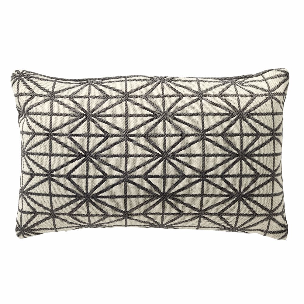 Housse de coussin d'extérieur Nisa - Gris 30x50 cm
