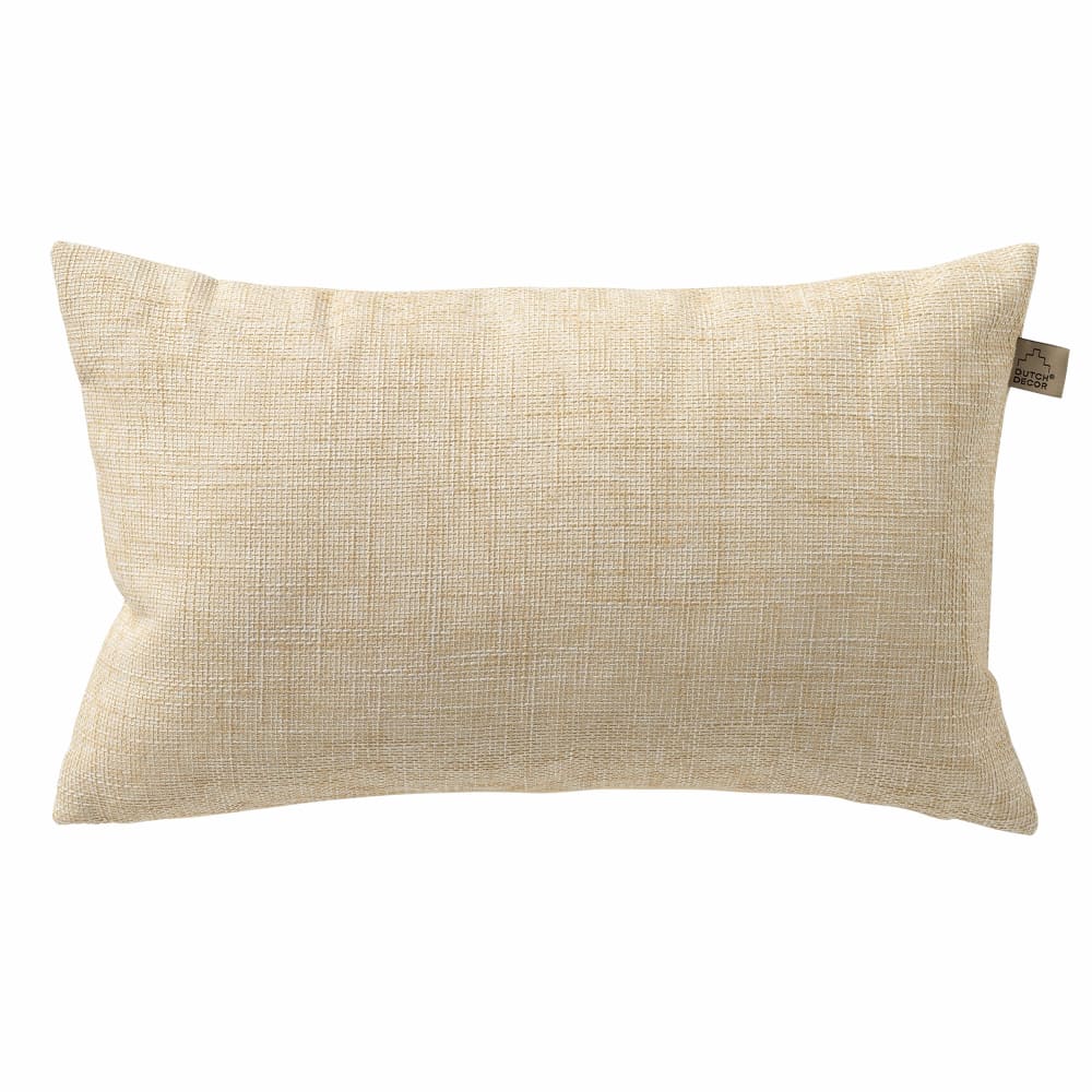 Housse de coussin d'extérieur beige 30x50 cm