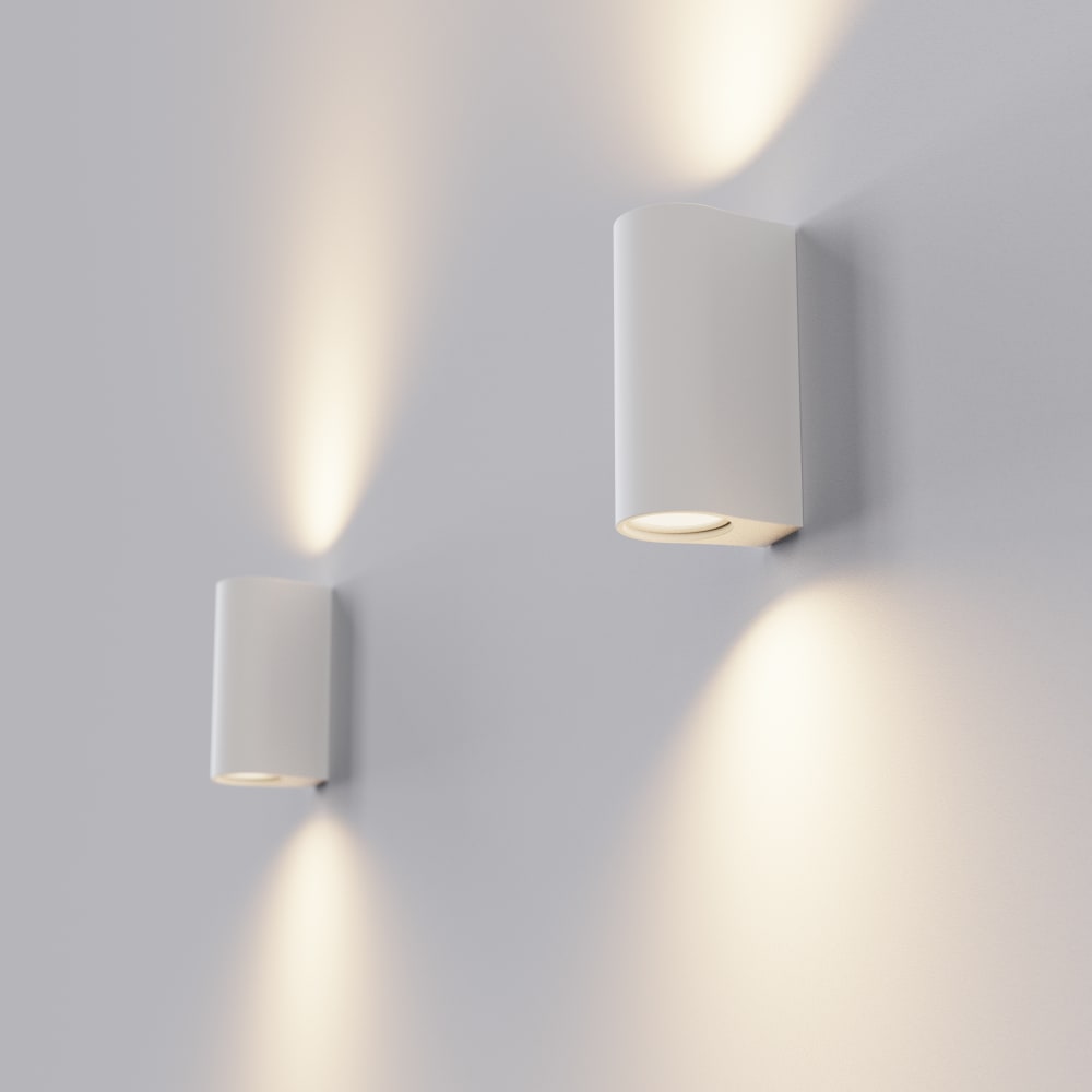 Applique murale blanche ip20 2xgu10 — vue 3