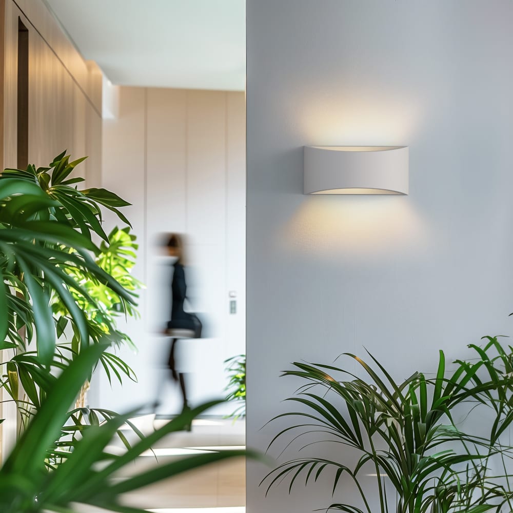 Applique murale blanche ip20 1xe14 — vue 3