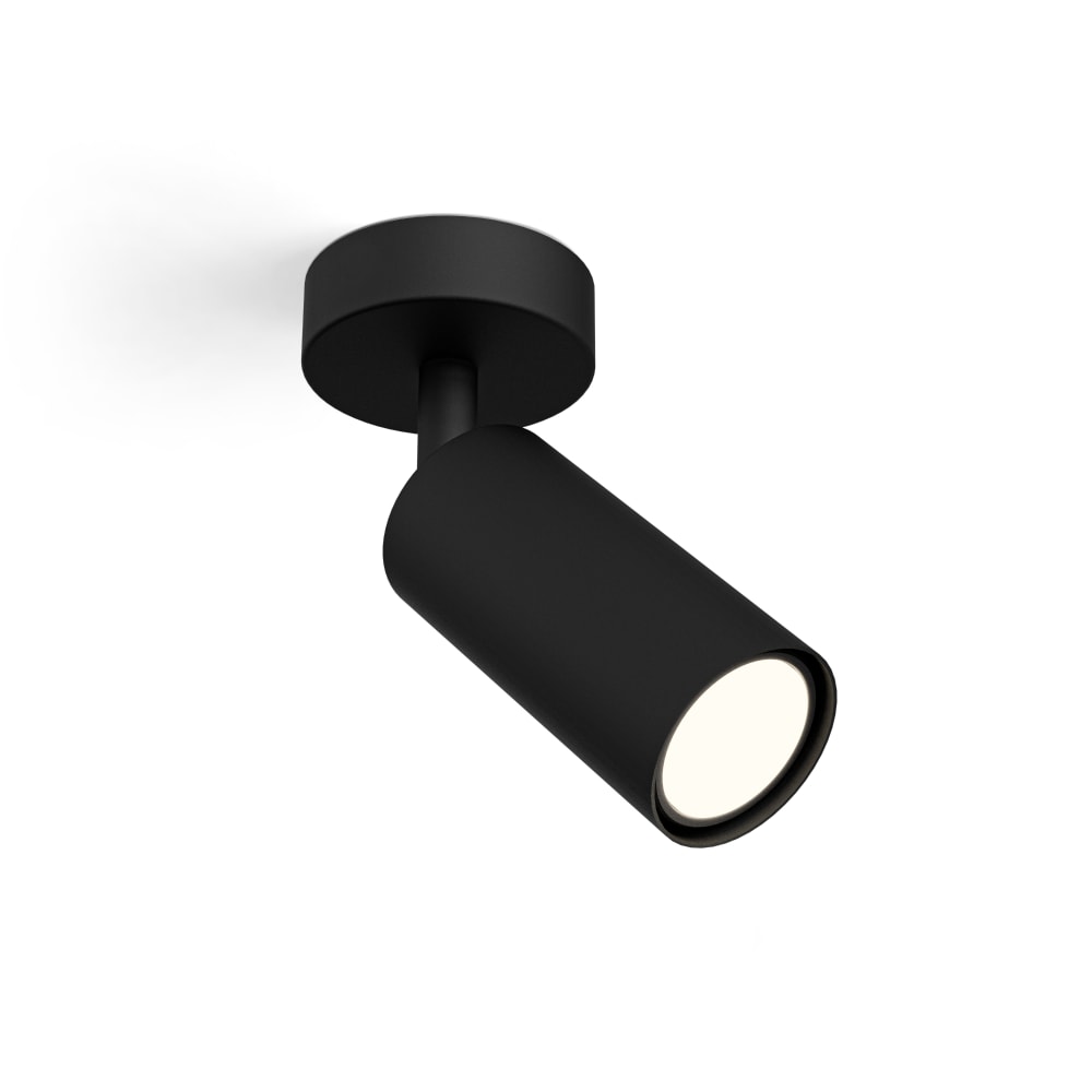 Spot de plafond orientable noir ip20 1xgu10
