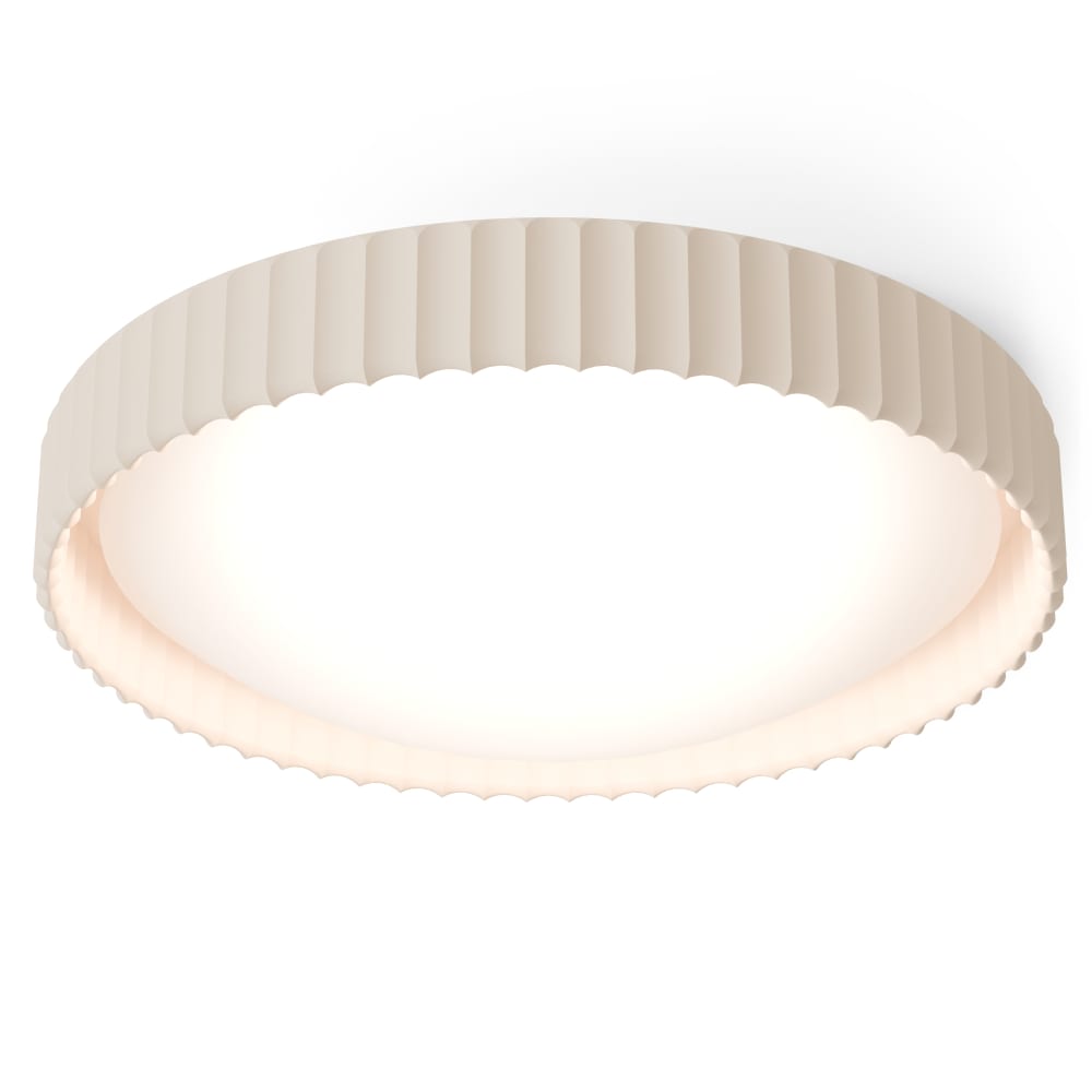 Grand plafonnier LED type plafonnier en plâtre couleur beige