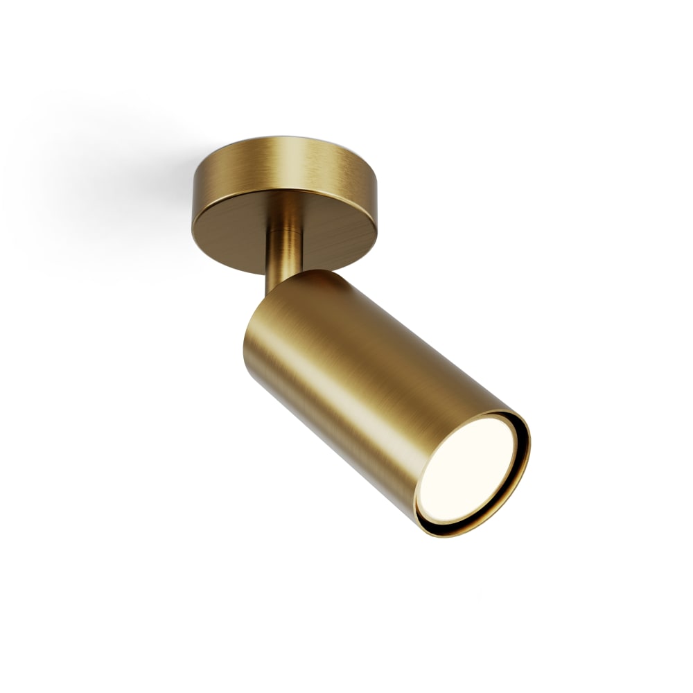 Spot orientable de plafond cuivre ip20 1xgu10