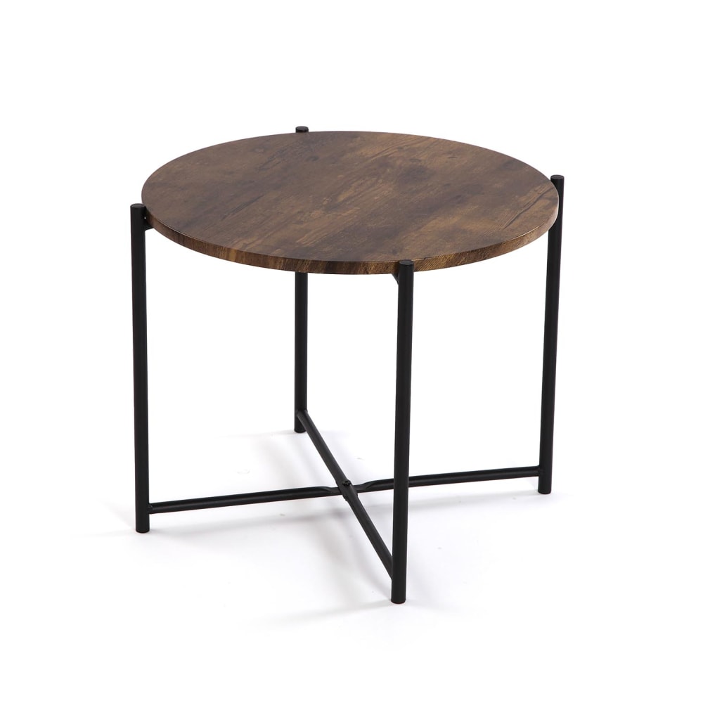 Table d'appoint en aggloméré marron Table d'appoint en aggloméré marron