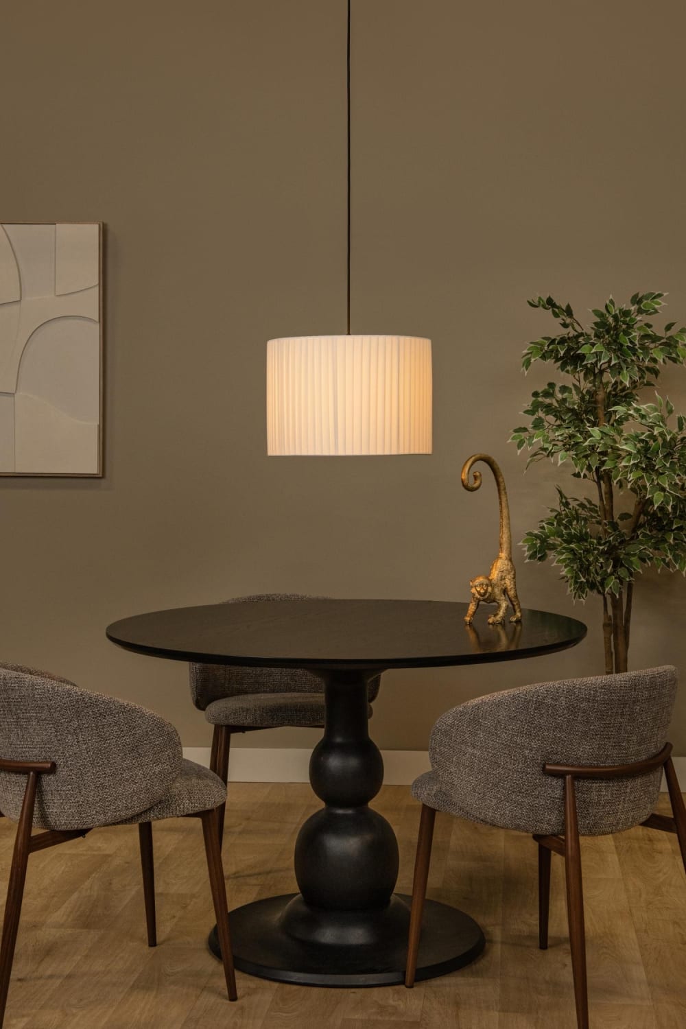 Suspension tissu blanc 40 cm — vue 3