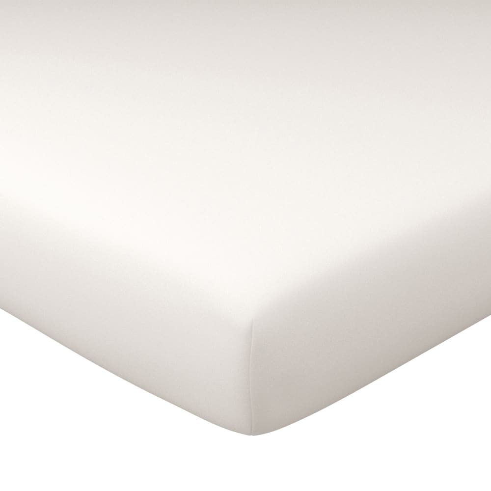 Drap-housse grand bonnet en coton blanc 140x200x32cm