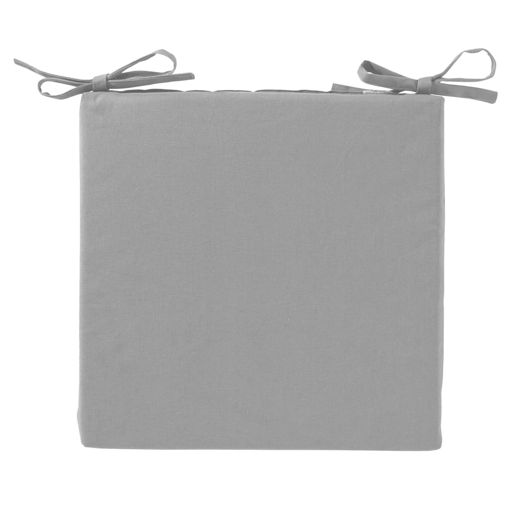 Lot de 2 Galettes en coton gris 40x40