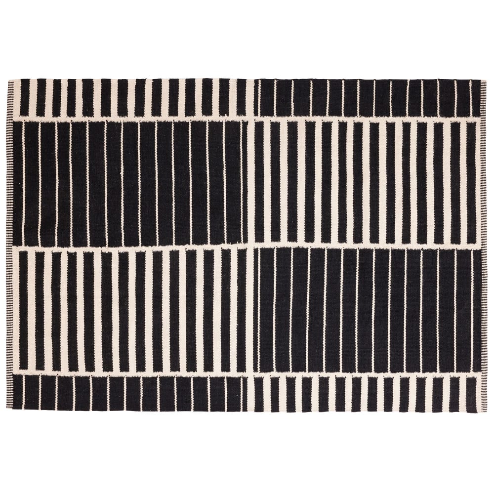 Tapis en coton noir 160x230cm