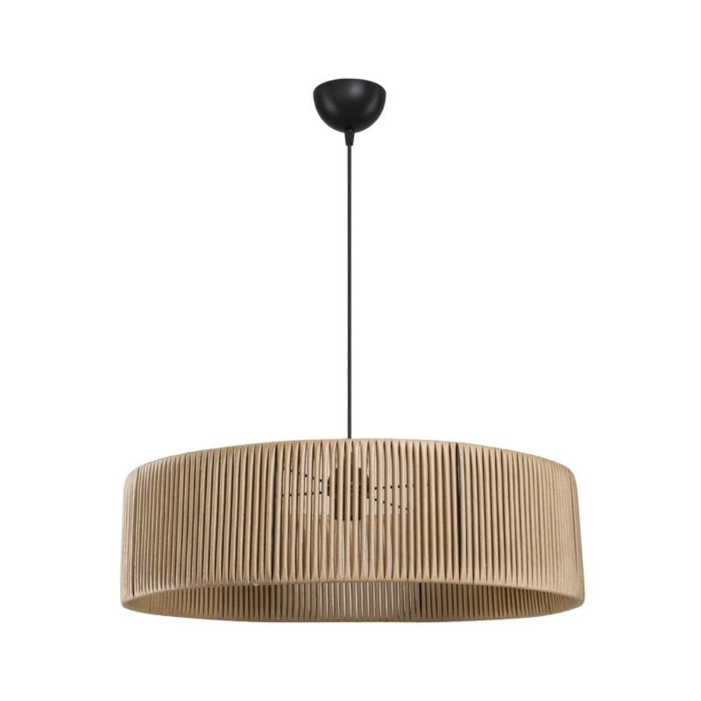 Suspension luminaire plafonnier E27 abat jour bois 55x20 cm Suspension luminaire plafonnier E27 abat jour bois 55x20 cm