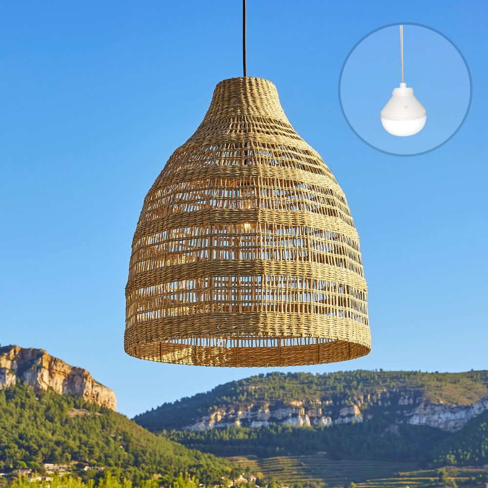 Suspension sans fil Herbe marine Beige d50cm