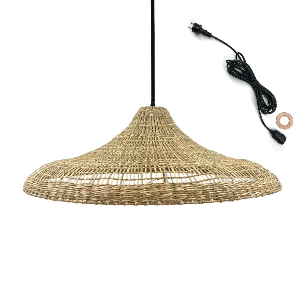 Suspension d'extérieur Herbe marine Bois D70 cm