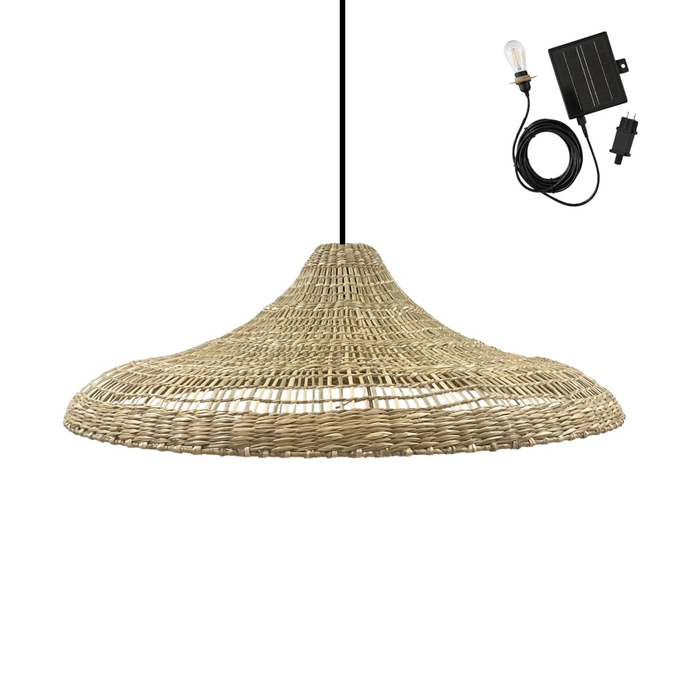 Suspension solaire Herbe marine Beige d70cm