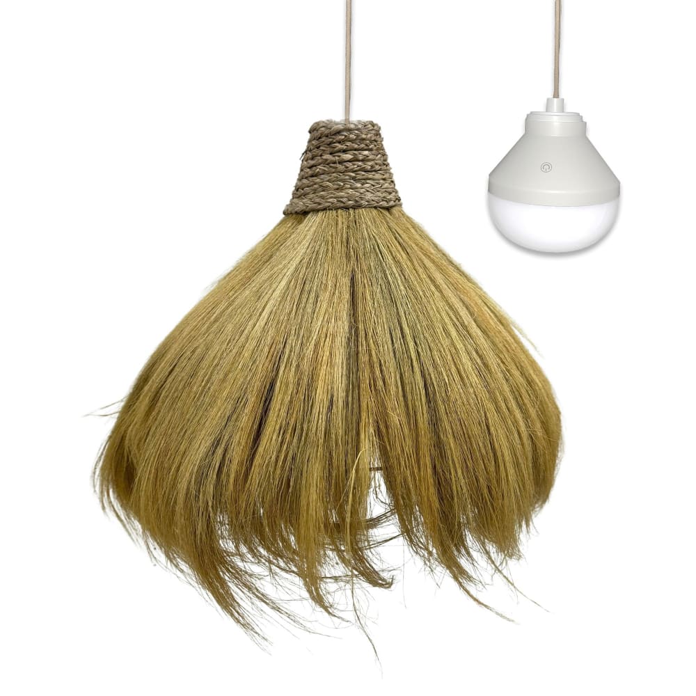 Suspension nomade Jonc de mer Bois D60 cm