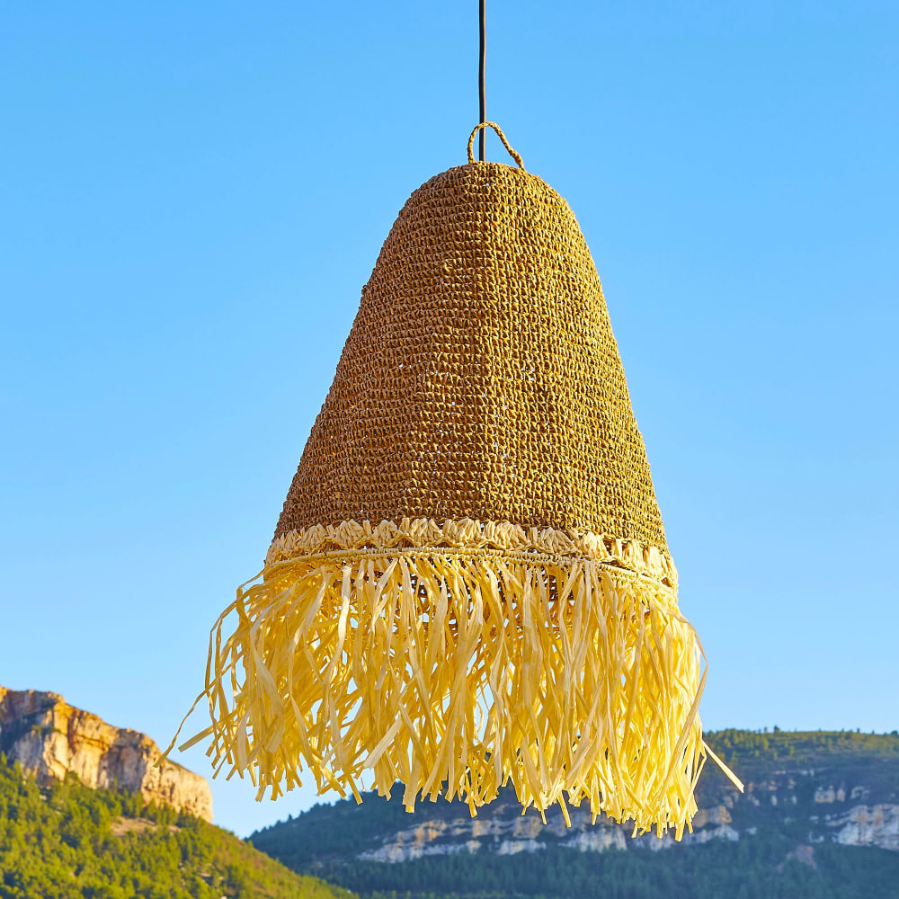 Suspension secteur Herbe marine Beige d40cm