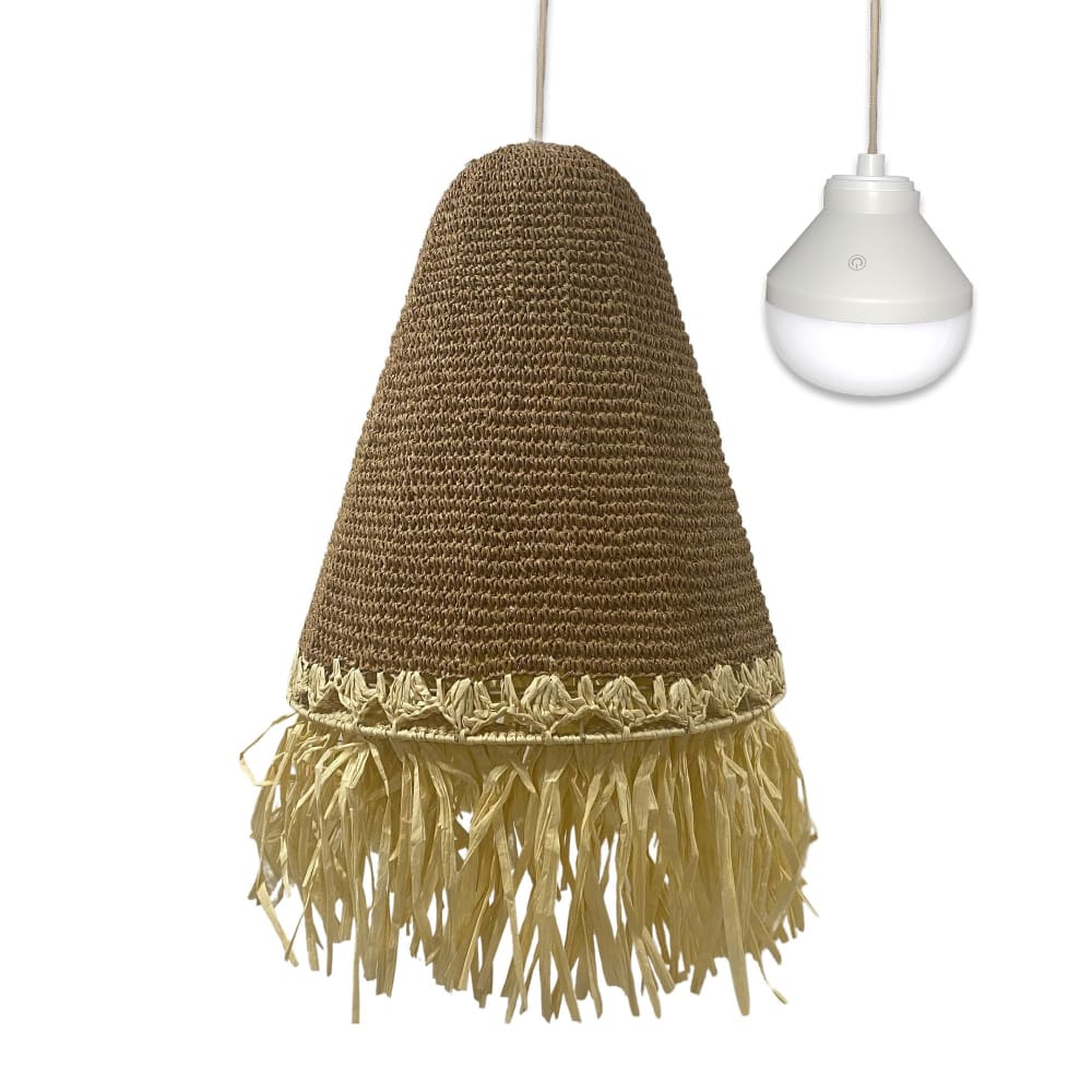 Suspension sans fil Herbe marine Beige d40cm