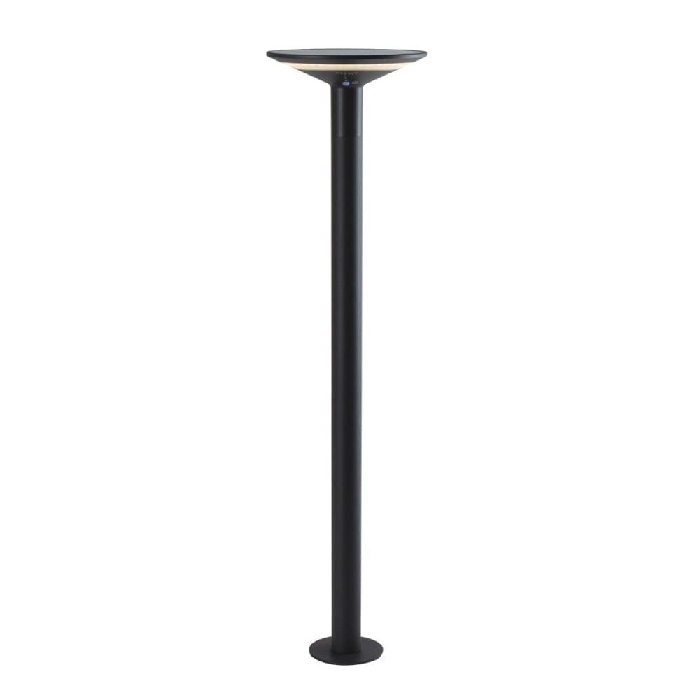 Borne solaire Aluminium Noir H80cm
