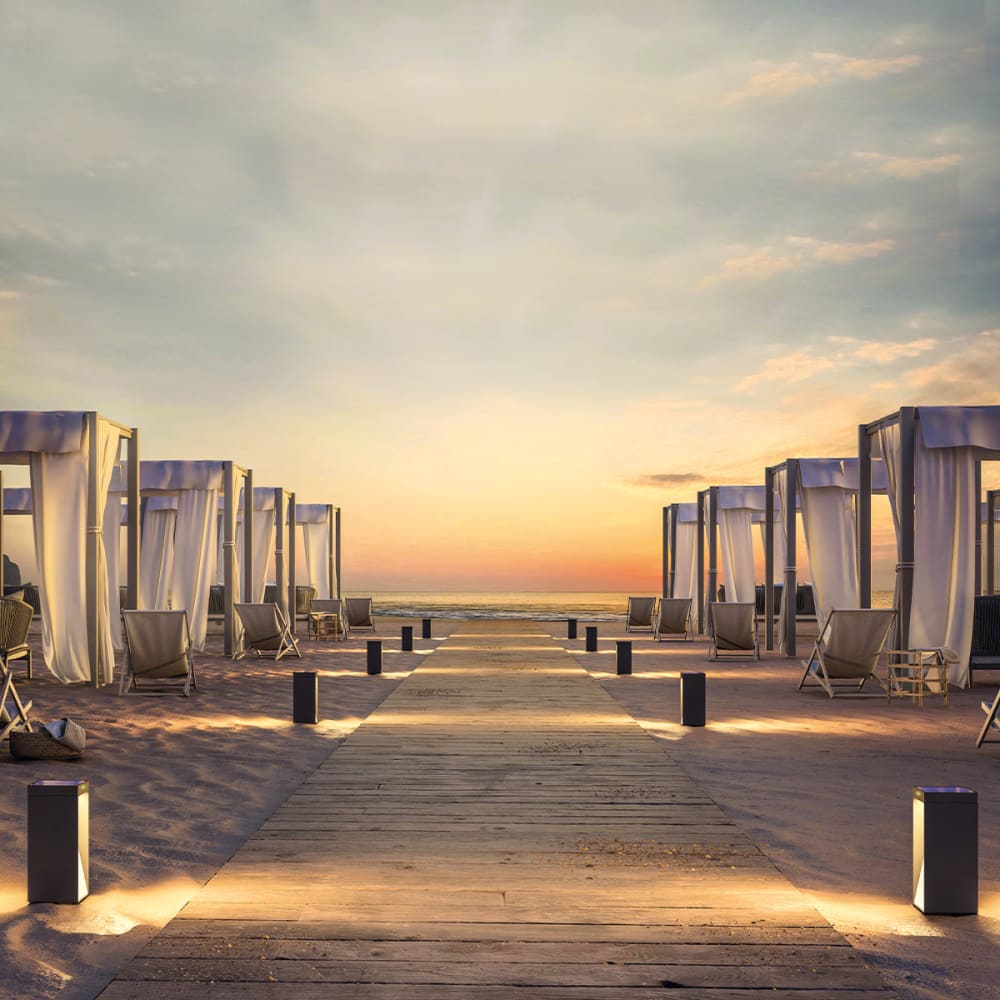 Borne solaire aluminium Aluminium Noir h35cm