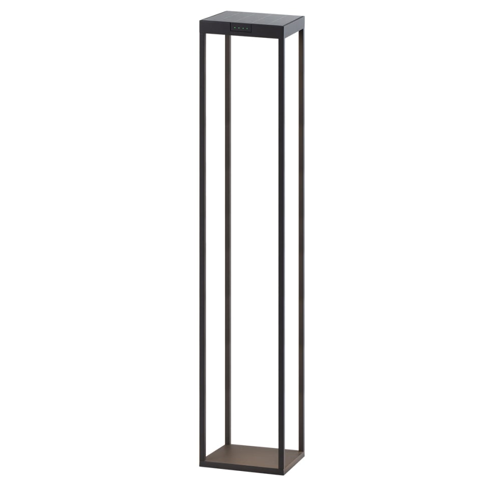 Borne solaire Aluminium Noir H110cm