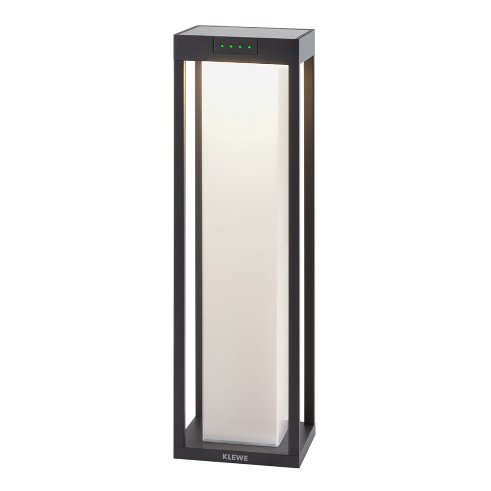 Borne solaire aluminium - h50cm