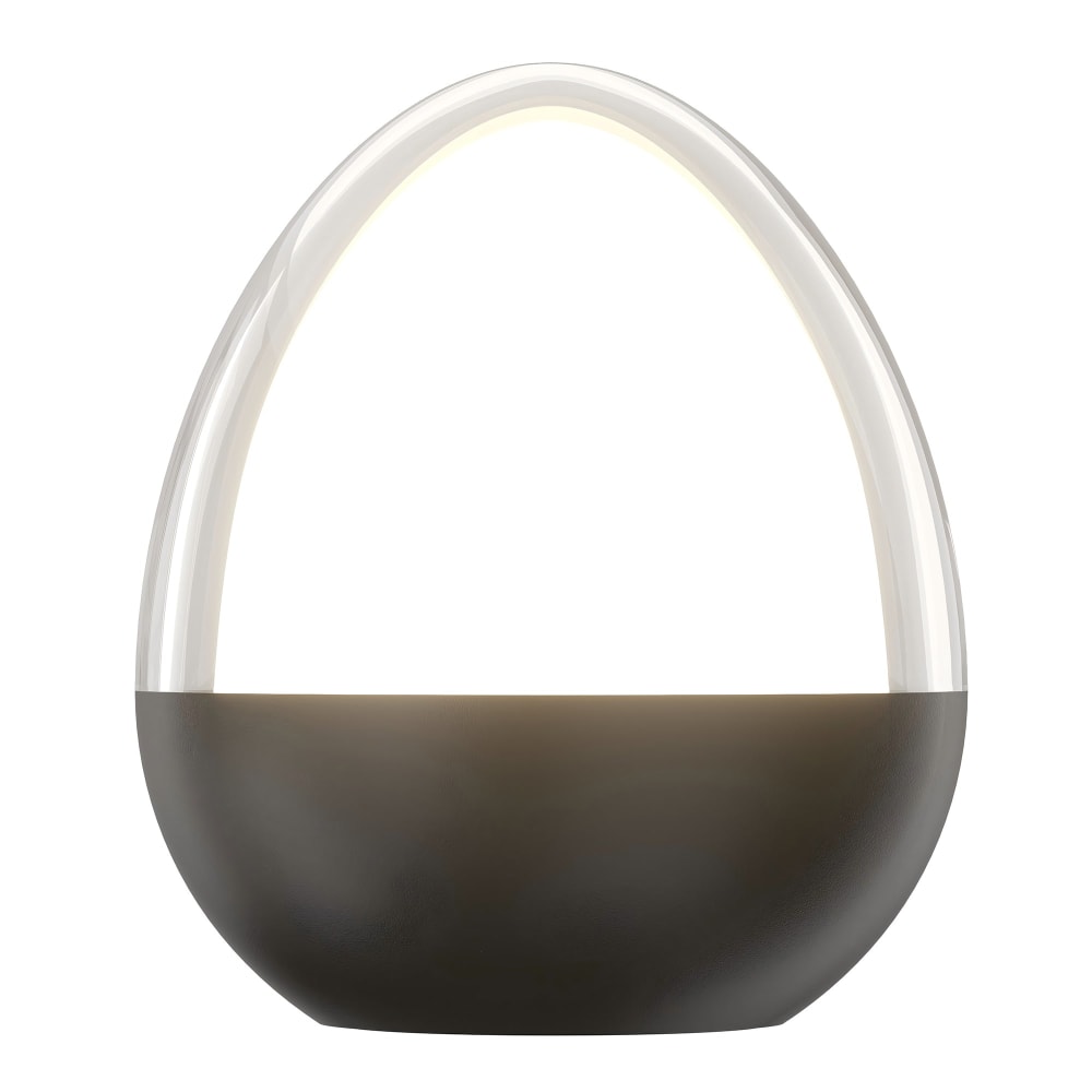 Lampe de table sans fil Acier Noir h12cm